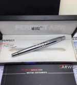 Perfect Replica New Style MontBlanc Writers Edition Rollerball Pen Silver Pen